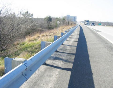 Hot Dipped Galvanized Bridge Railing with steel posts,adapters and end treatment