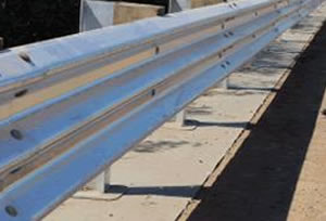 Thrie or Three Beam Guard Rail Barriers