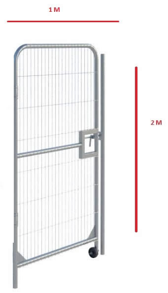 Pedestrian Control Steel Fencing Gate