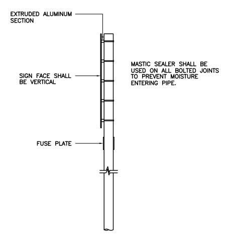 Roadsigh fixing and hardware accessories for fixing