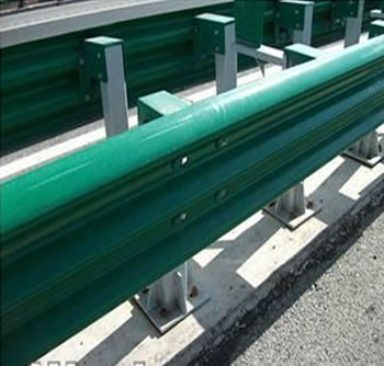 Three Wave Guardrail Beams With PVC Coating For Anti-corrosion Treatment